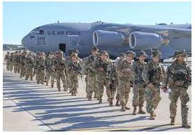 Deploy - To put soldiers or weapons in a position where they are ready to fight.