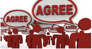 Consensus - Agreement among a group of people.