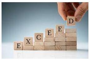 Exceeds - To be more than a particular number or amount.