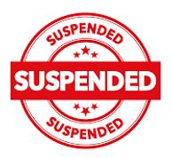 Suspension - The action of suspending someone or something or the condition of being suspended.