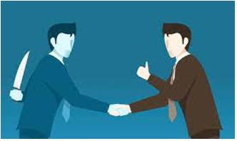 Betraying - Expose (one's country, a group, or a person) to danger by treacherously giving information to an enemy.