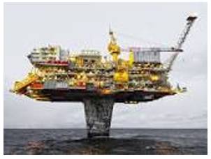 Offshore - Situated at sea some distance from the shore.