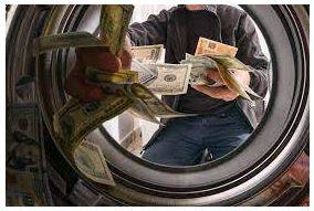 Laundering - Conceal the origins of (money obtained illegally)