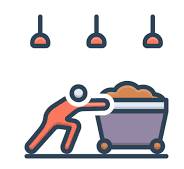 Laboriously - In a way that takes considerable time and effort.