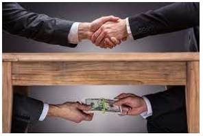 Corruption - Dishonest or immoral behaviour or activities.