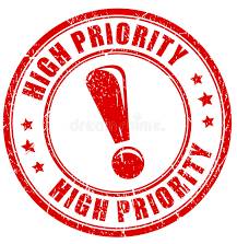 Prioritized - Designate or treat (something) as being very or most important.