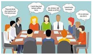 Deliberately - Discussion or thinking about something in detail.