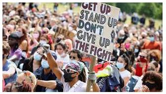 Protested - Express an objection to what someone has said or done