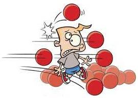 Pelting - Hurl missiles repeatedly at.
