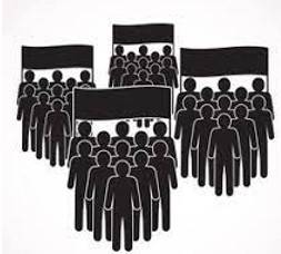 Faction - A small organized dissenting group within a larger one, especially in politics.