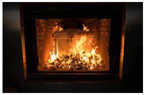 Cremating - Dispose of (a dead person's body) by burning it to ashes, typically after a funeral ceremony.