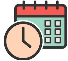 Scheduled - Included in or planned according to a schedule.