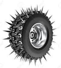 Spike - Impale on or pierce with a sharp point.