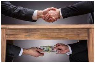 Corrupt - Dishonest or immoral behaviour or activities.