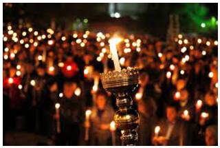 Vigil - A period of keeping awake during the time usually spent asleep, especially to keep watch or pray.