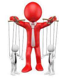 Dominated - Having power and influence over others.