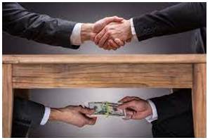 Corruption - Dishonest or immoral behaviour or activities.