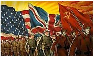 Allied - A state formally cooperating with another for a military or other purpose.