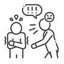 Intimidate - The action of intimidating someone, or the state of being intimidated.