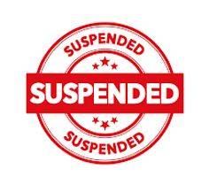 Suspension - Imposed by a judge or court but not enforced as long as no further offence is committed within a specified period.