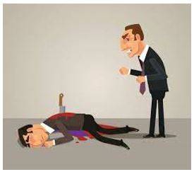 Stabbed - Thrust a knife or other pointed weapon into (someone) so as to wound or kill.