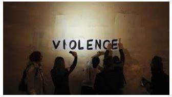 Violence - Behaviour involving physical force intended to hurt, damage, or kill someone or something.