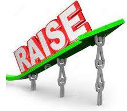 Raised - Lift or move to a higher position or level.