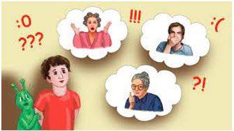 Expressed - to show something such as a feeling or an opinion by words or actions