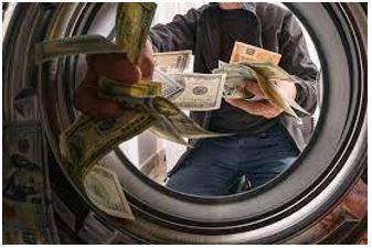 Laundering - Conceal the origins of (money obtained illegally)