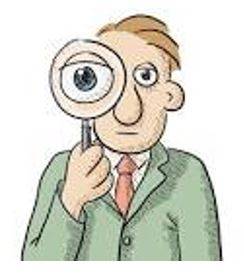 Scrutinize - Examine or inspect closely and thoroughly.