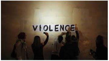 Violence - Behaviour involving physical force intended to hurt, damage, or kill someone or something.