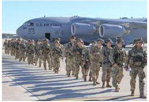 Deployment - To put soldiers or weapons in a position where they are ready to fight.