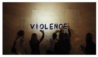 Violence - Behaviour involving physical force intended to hurt, damage, or kill someone or something.