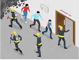 Evacuating - The act of moving people from a dangerous place to somewhere safe