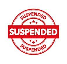 Suspended - Imposed by a judge or court but not enforced as long as no further offence is committed within a specified period.