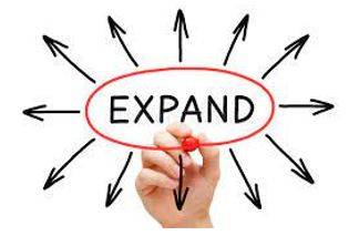 Expansion - To become or to make something bigger.