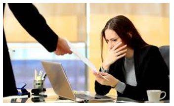 Sacked - An act of dismissing someone from employment.
