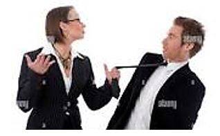 Contending - Heated disagreement.