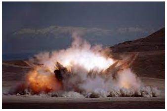 Detonated - The action of causing a bomb or explosive device to explode.