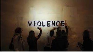 Violence - Behaviour involving physical force intended to hurt, damage, or kill someone or something.