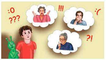 Expressing - To show something such as a feeling or an opinion by words or actions