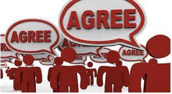 Consensus - Agreement among a group of people.