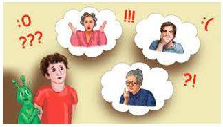 Expressing - To show something such as a feeling or an opinion by words or actions.