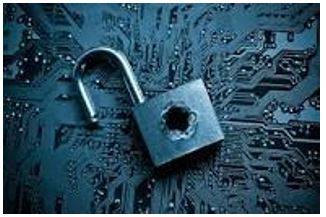 Breach - Make a gap in and break through (a wall, barrier, or defence).