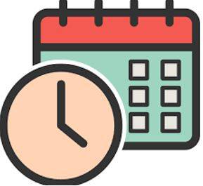 Scheduled - Included in or planned according to a schedule.