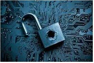 Breached - Make a gap in and break through (a wall, barrier, or defence).