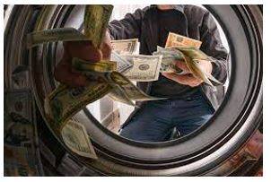 Laundering - Conceal the origins of (money obtained illegally)