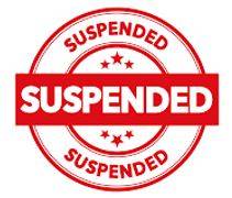 Suspension - Imposed by a judge or court but not enforced as long as no further offence is committed within a specified period.