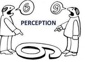 Perception - The ability to see, hear, or become aware of something through the senses.