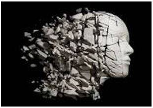 Fragmented - Break or cause to break into fragments.